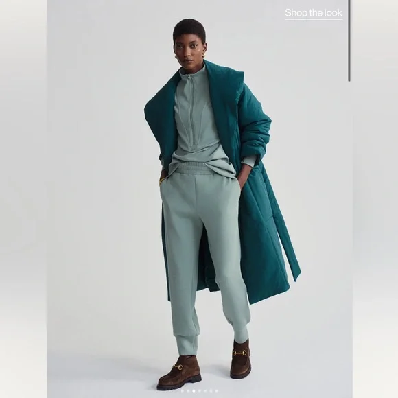 Varley Ana Long Wrap Puffer Coat — Coniser color— NWT — S/M - Picture 7 of 14